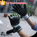 SRSAFETY 13G TPR working color useful safety gloves in china,nitrile glove sandy finished